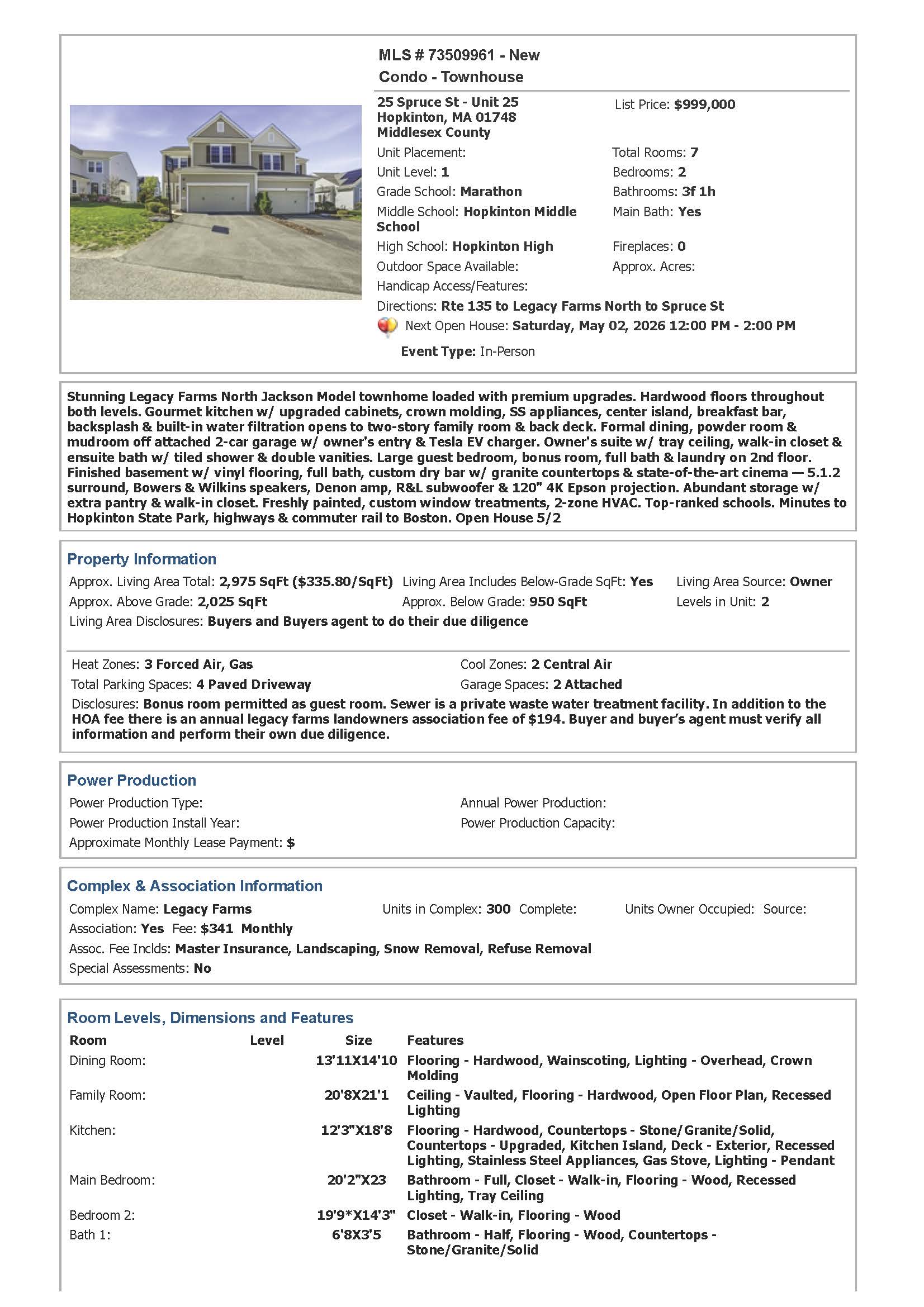 25 Spruce St - Unit 25 Hopkinton, MA 2 MLS Listing 25 Page 01